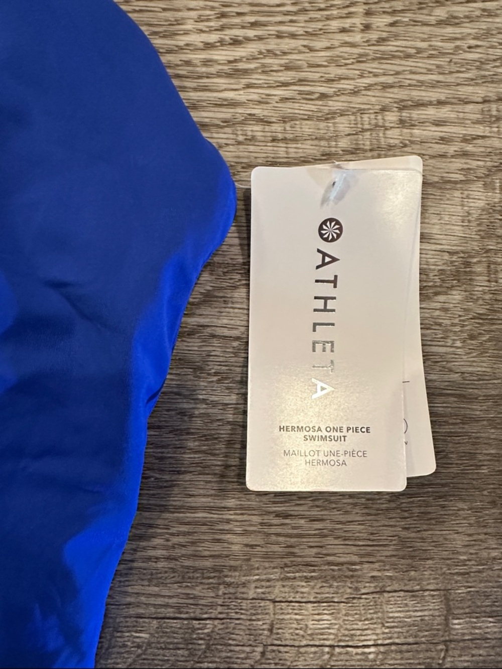 Athleta NWT XL Hermosa Cobalt Blue Classic One-Piece Swimsuit - Picture 2 of 9